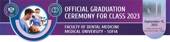 Awarding of Diplomas Medical University Sofia, Dental Faculty 2023 (logo)
